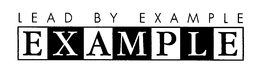 LEAD BY EXAMPLE trademark