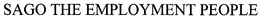 SAGO THE EMPLOYMENT PEOPLE trademark