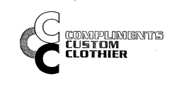 CCC COMPLIMENTS CUSTOM CLOTHIER trademark