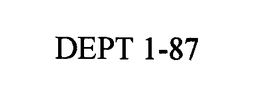 DEPT 1-87 trademark