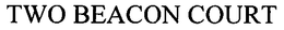 TWO BEACON COURT trademark