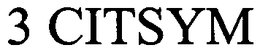 3 CITSYM trademark