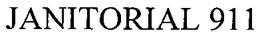 JANITORIAL 911 trademark