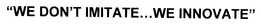 WE DON'T IMITATE...WE INNOVATE trademark