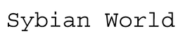 SYBIAN WORLD trademark