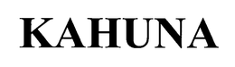 KAHUNA trademark