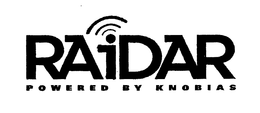 RAIDAR POWERED BY KNOBIAS trademark