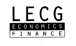LECG ECONOMICS FINANCE trademark