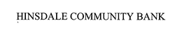 HINSDALE COMMUNITY BANK trademark