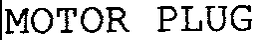MOTOR PLUG trademark