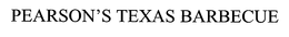 PEARSON'S TEXAS BARBECUE trademark