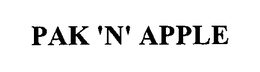 PAK 'N' APPLE trademark