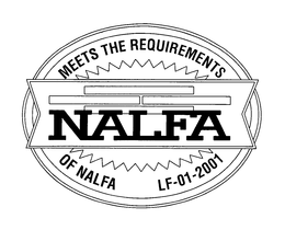 NALFA MEETS THE REQUIREMENTS OF NALFA LF-01-2001 trademark