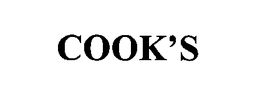COOK'S trademark