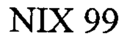 NIX 99 trademark