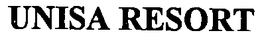 UNISA RESORT trademark