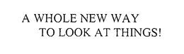 A WHOLE NEW WAY TO LOOK AT THINGS! trademark