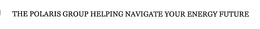 THE POLARIS GROUP HELPING NAVIGATE YOUR ENERGY FUTURE trademark