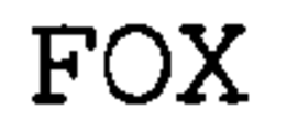 FOX trademark