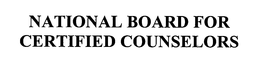 NATIONAL BOARD FOR CERTIFIED COUNSELORS trademark