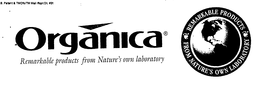 ORGANICA REMARKABLE PRODUCTS FROM NATURE'S OWN LABORATORY trademark