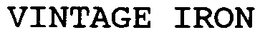 VINTAGE IRON trademark