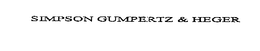 SIMPSON GUMPERTZ & HEGER trademark