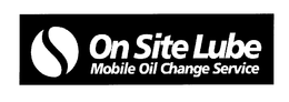 ON SITE LUBE MOBILE OIL CHANGE SERVICE trademark