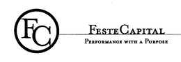 FC FESTE CAPITAL PERFORMANCE WITH A PURPOSE trademark