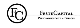 FC FESTE CAPITAL PERFORMANCE WITH A PURPOSE trademark