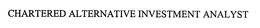 CHARTERED ALTERNATIVE INVESTMENT ANALYST trademark