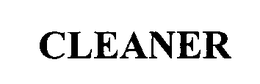 CLEANER trademark