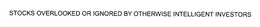 "STOCKS OVERLOOKED OR IGNORED BY OTHERWISE INTELLIGENT INVESTORS" trademark