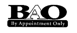 BAO BY APPOINTMENT ONLY trademark