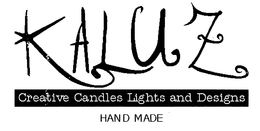 KALUZ CREATIVE CANDLES LIGHTS AND DESIGNS HAND MADE trademark