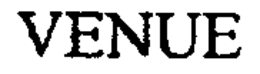 VENUE trademark