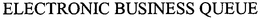 ELECTRONIC BUSINESS QUEUE trademark