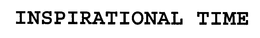 INSPIRATIONAL TIME trademark