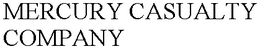 MERCURY CASUALTY COMPANY trademark