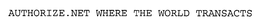 AUTHORIZE.NET WHERE THE WORLD TRANSACTS trademark