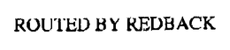 ROUTED BY REDBACK trademark
