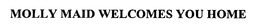 MOLLY MAID WELCOMES YOU HOME trademark