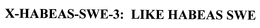 X-HABEAS-SWE-3: LIKE HABEAS SWE trademark