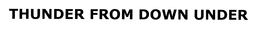 THUNDER FROM DOWN UNDER trademark