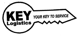 KEY LOGISTICS YOUR KEY TO SERVICE trademark