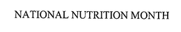 NATIONAL NUTRITION MONTH trademark