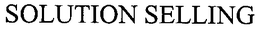 SOLUTION SELLING trademark