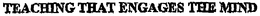 TEACHING THAT ENGAGES THE MIND trademark