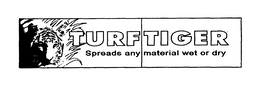 TURFTIGER SPREADS ANY MATERIAL WET OR DRY trademark