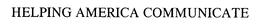 HELPING AMERICA COMMUNICATE trademark
